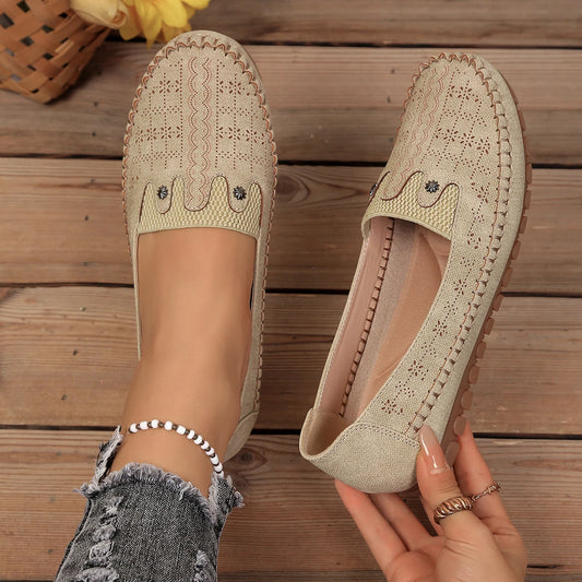 Isabelle Floral Breathable Loafers for Sensitive Feet