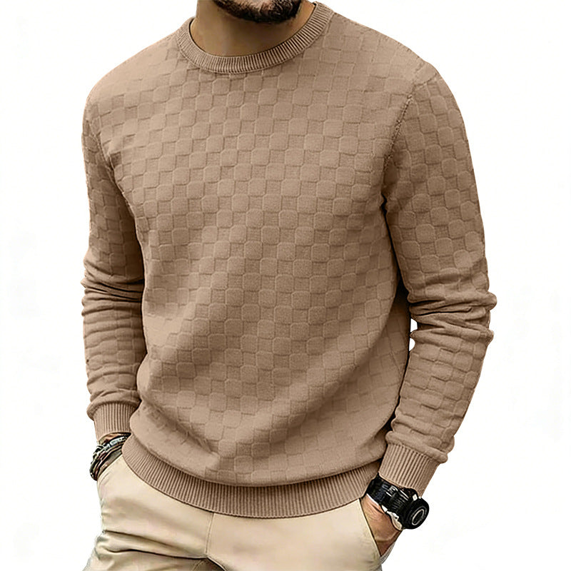 Soren Checkerboard Casual Sweatshirt