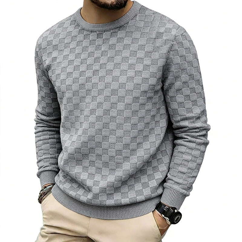 Soren Checkerboard Casual Sweatshirt