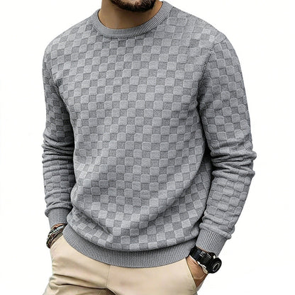 Soren Checkerboard Casual Sweatshirt