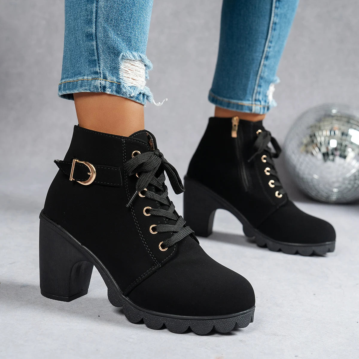 Sienna Lace-Up Boots