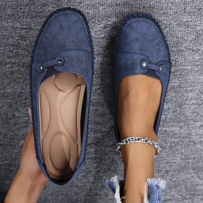 Margot Vintage Stitched Loafers for Sensitive Feet
