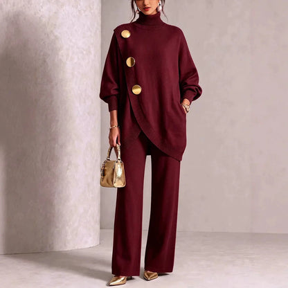 Women's Elegant Two-Piece Knit Set