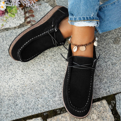 Elodie Retro Canvas Flats for Sensitive Feet
