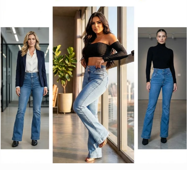 ELVARA HIGH-WAIST FLARE JEANS