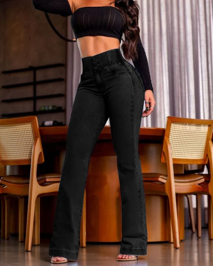ELVARA HIGH-WAIST FLARE JEANS