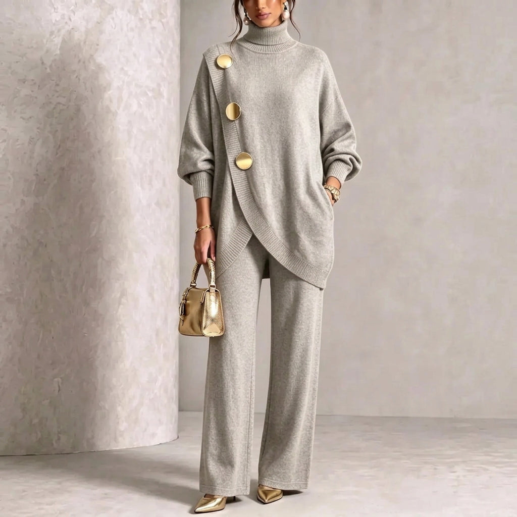 Women's Elegant Two-Piece Knit Set