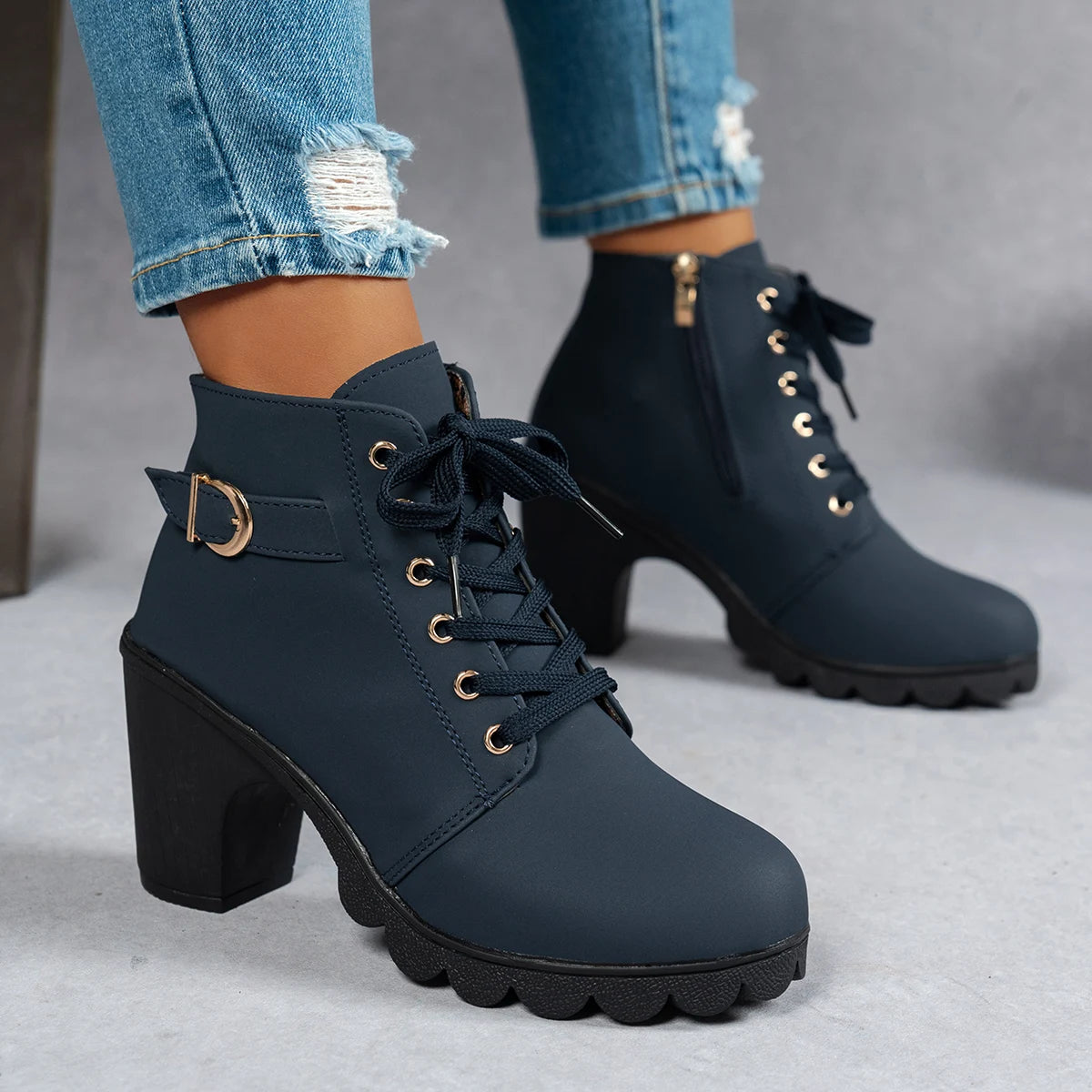 Sienna Lace-Up Boots