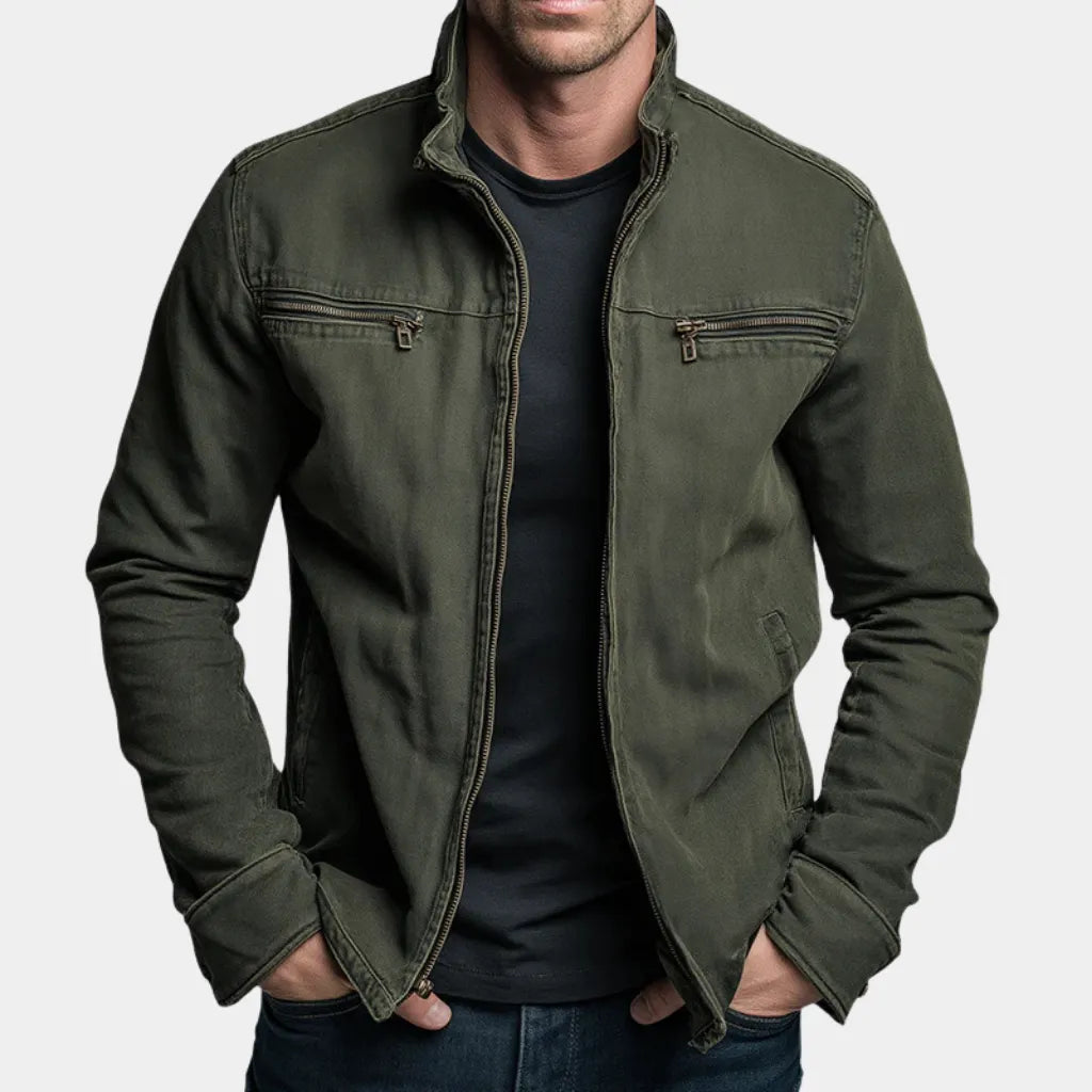 BRAXTON COTTON ZIP JACKET