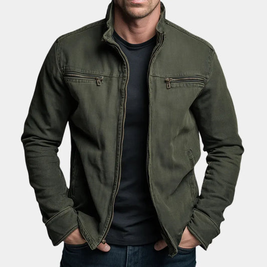 BRAXTON COTTON ZIP JACKET