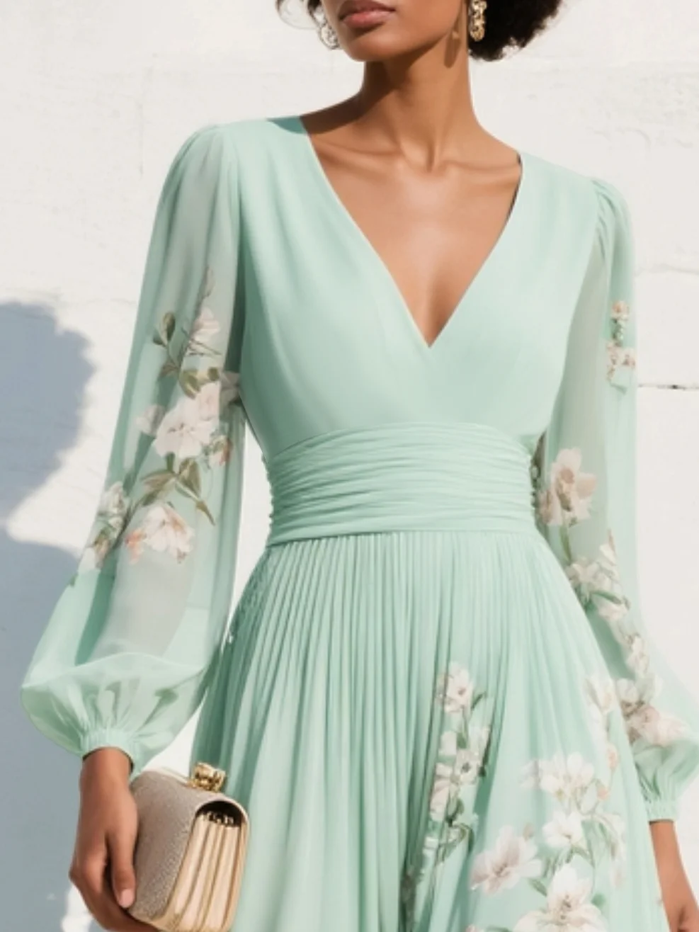 LUMIRA FLORAL MIDI DRESS