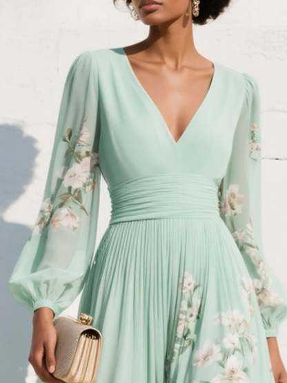 LUMIRA FLORAL MIDI DRESS