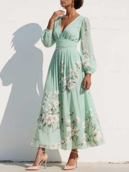 LUMIRA FLORAL MIDI DRESS