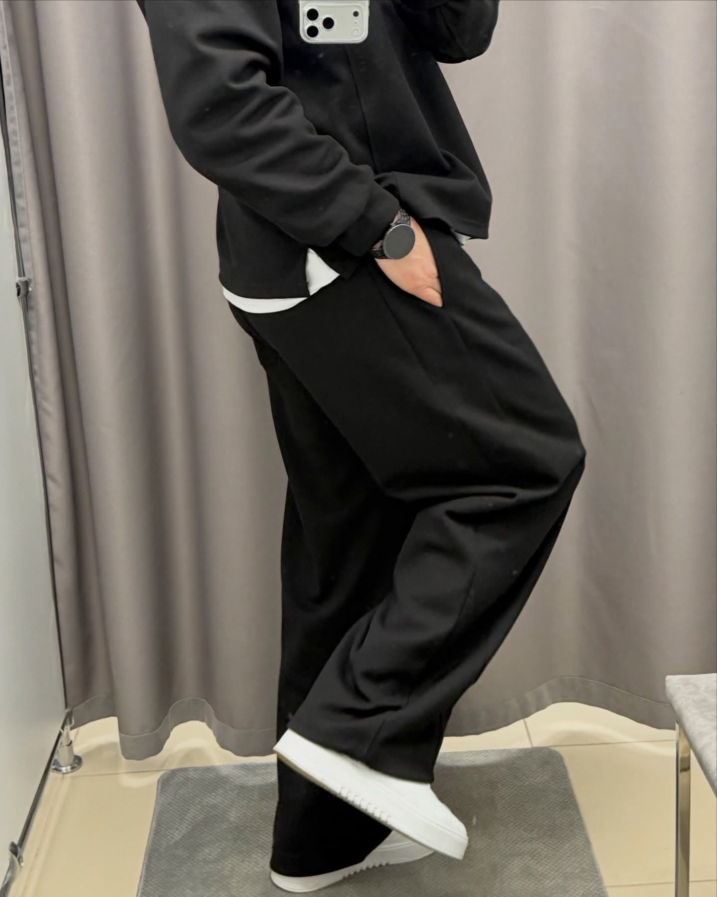 Premium Heavyweight Polo & Wide-Leg Pants