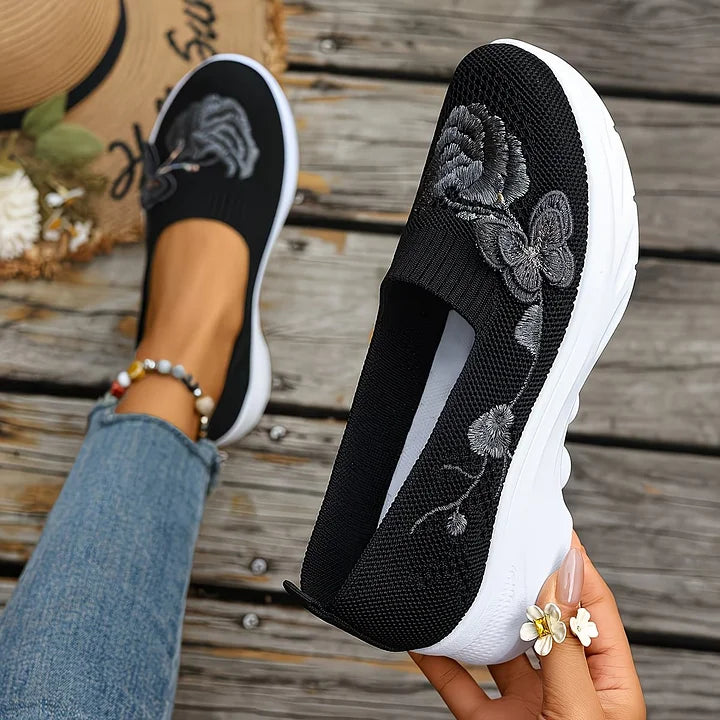 VELMORA BUTTERFLY EMBROIDERED LOAFERS