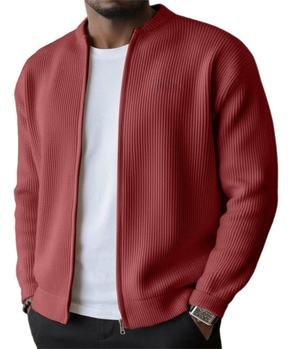 Mason Ribbed Zip Cardigan