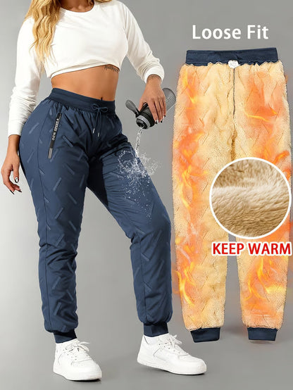 Unisex Fleece-Lined Thermal Outdoor Pants