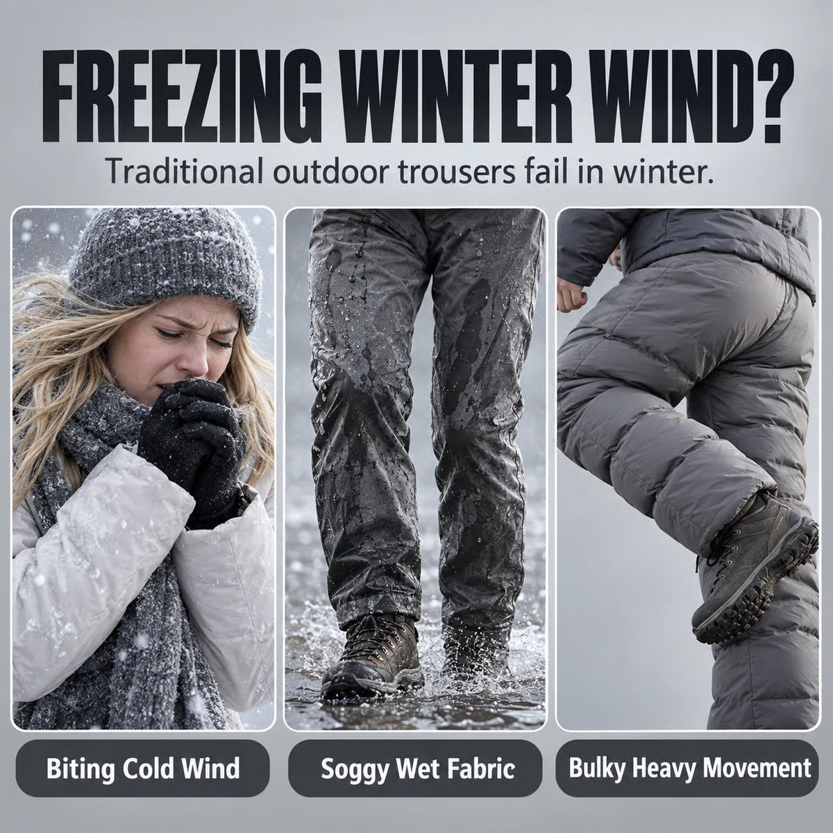 Unisex Fleece-Lined Thermal Outdoor Pants