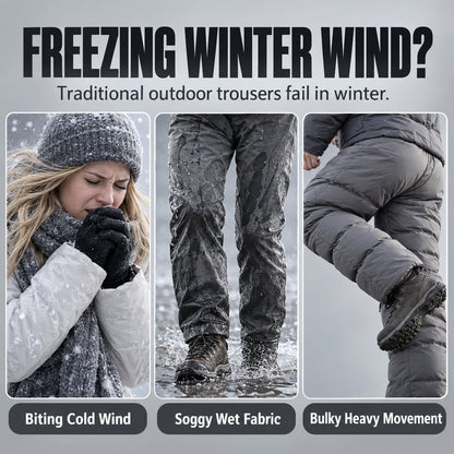Unisex Fleece-Lined Thermal Outdoor Pants