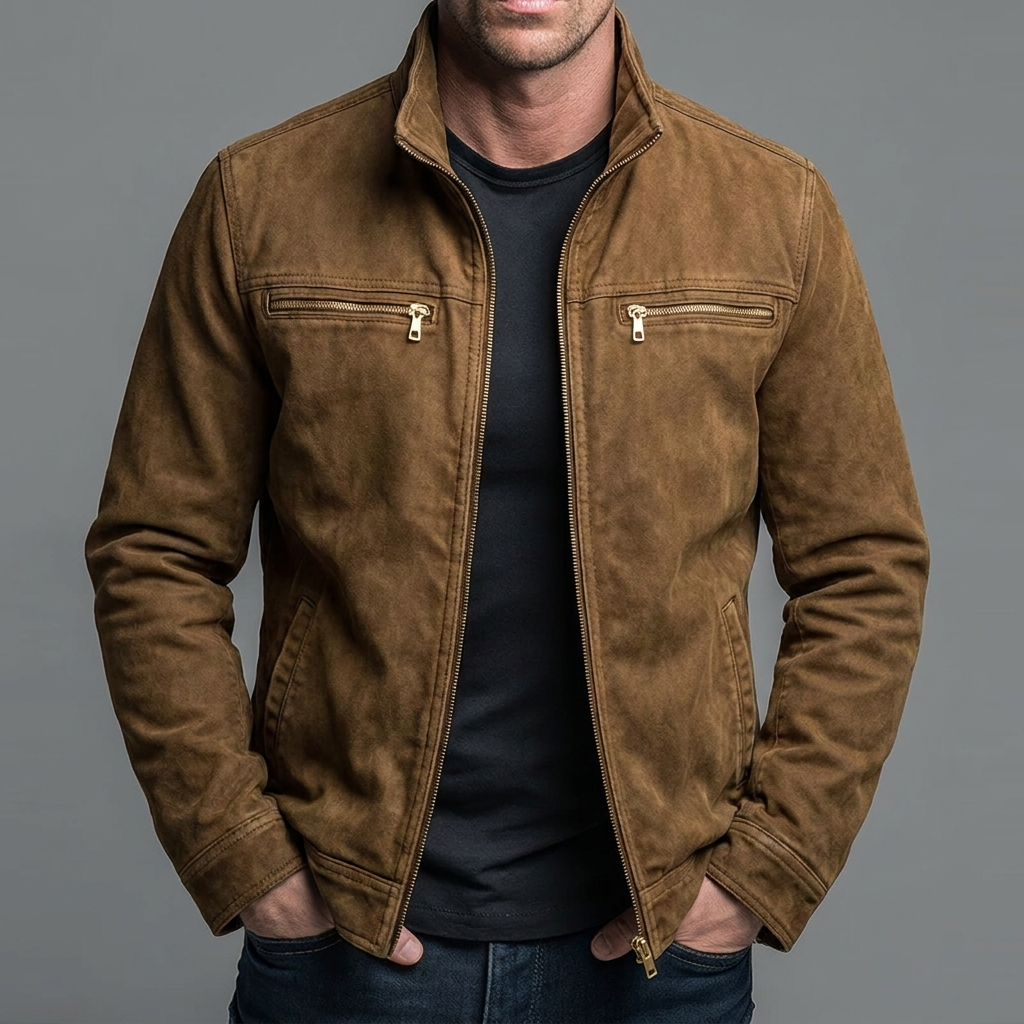 CAZEL VINTAGE ZIP COTTON JACKET