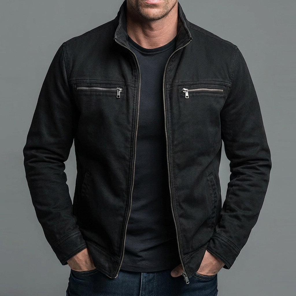 CAZEL VINTAGE ZIP COTTON JACKET