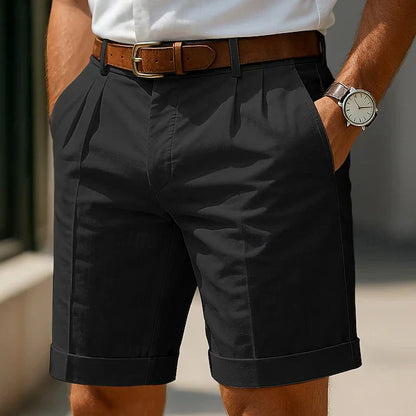 HARRISON PLEATED TAILORED SHORTS