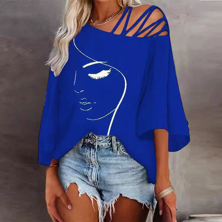 AVELLA ARTLINE SHOULDER TOP