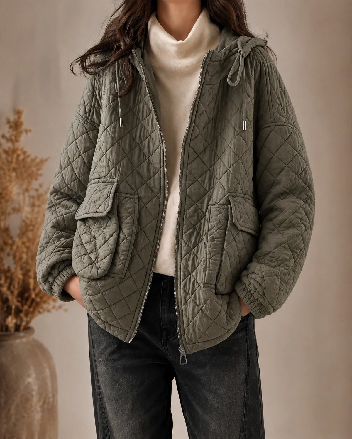 Arlo Quilted Hooded Jacket