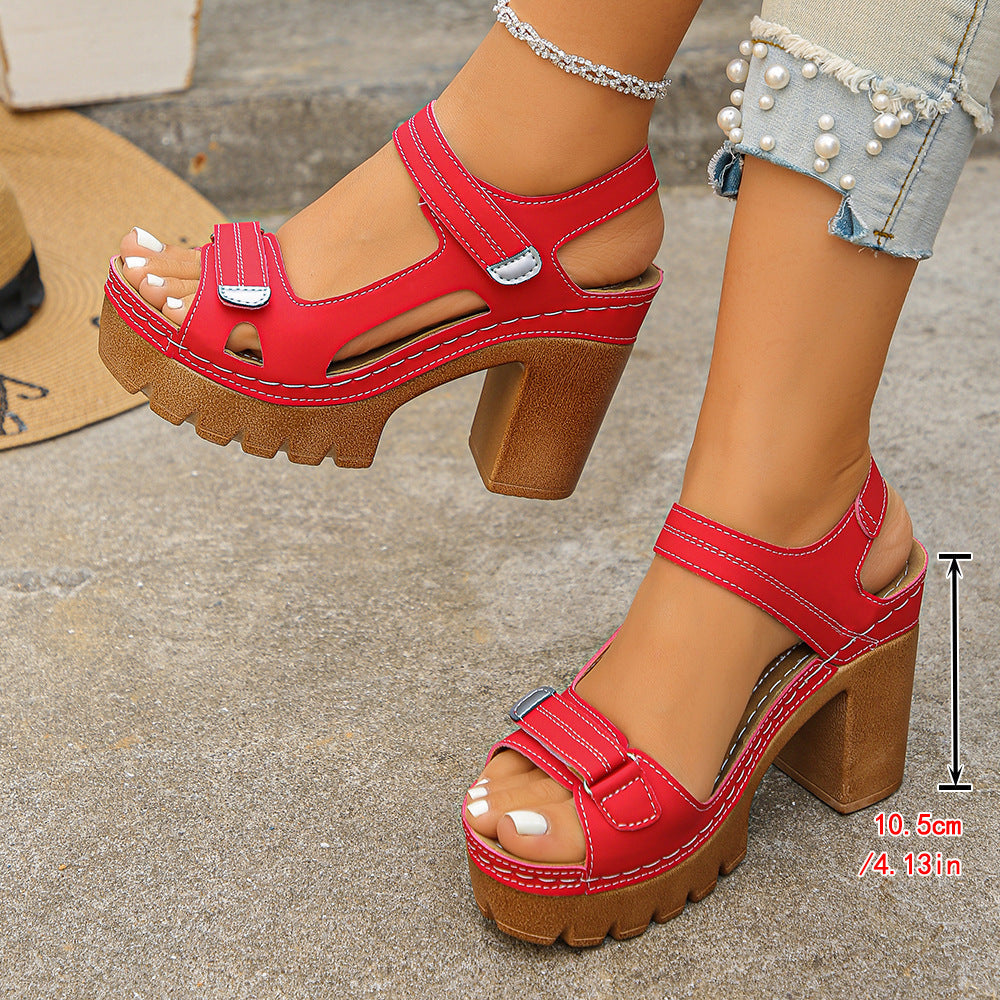 SCARLETT VELORA PLATFORM SANDALS