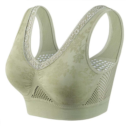 Breathable Lace Wireless Bra