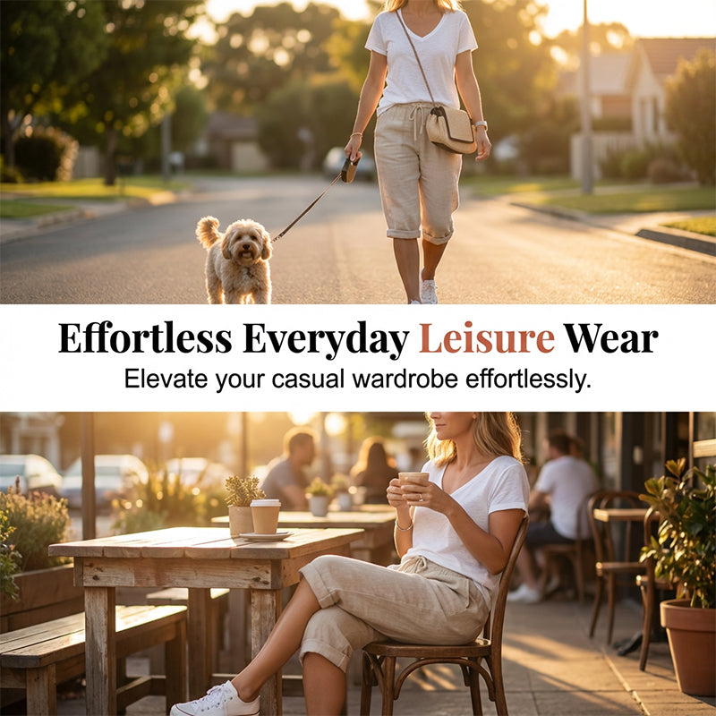 AUBREY COTTON LINEN CAPRI PANTS