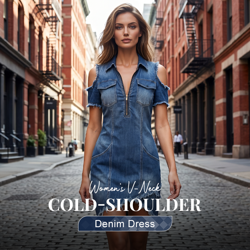 SKYLAR BOHO DENIM DRESS