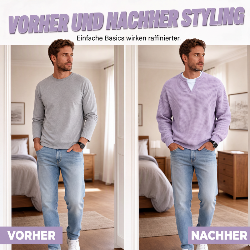 Men’s Waffle-Knit Sweater