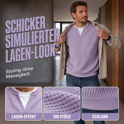Men’s Waffle-Knit Sweater