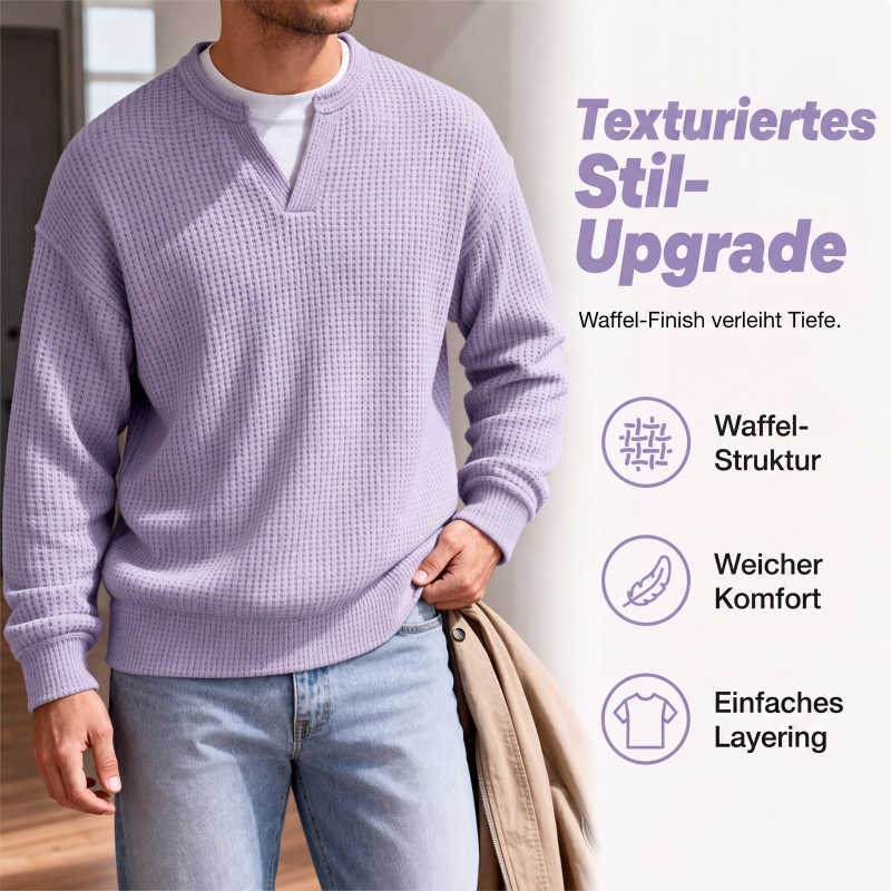 Men’s Waffle-Knit Sweater