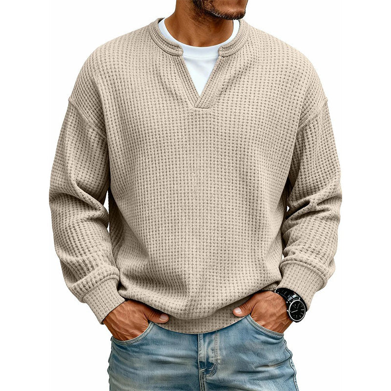Men’s Waffle-Knit Sweater