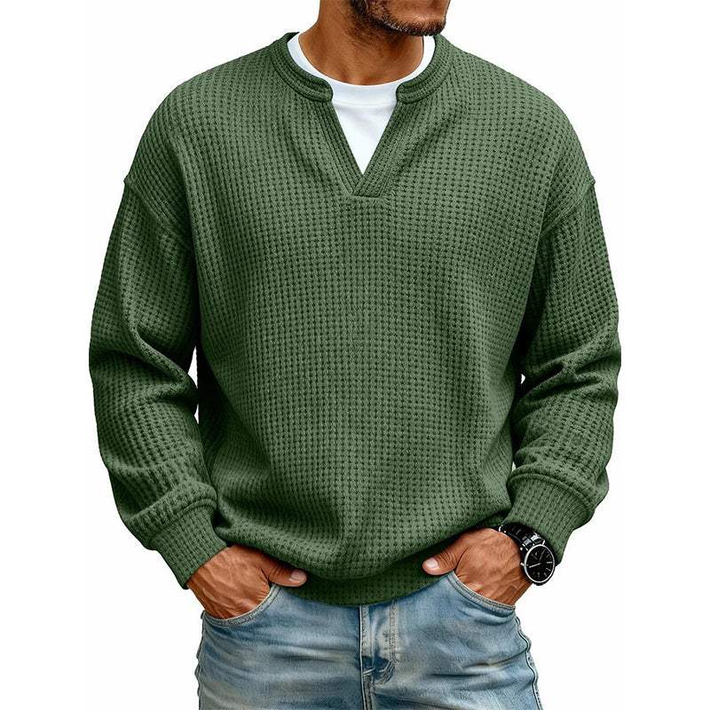 Men’s Waffle-Knit Sweater