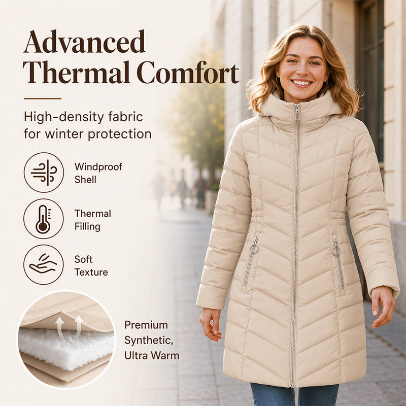 ⌛FREE SHIPPING🛍️ Women's Winter Insulated Hooded Coat