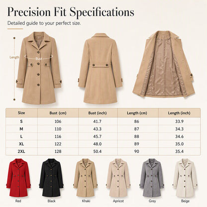 Hot Sale 50% OFF💖Women's Elegant Single Breasted Slim Coat