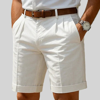 HARRISON PLEATED TAILORED SHORTS