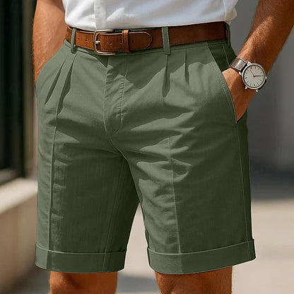 HARRISON PLEATED TAILORED SHORTS